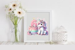 6 Years Unicorn , Clipart |T-shirt, Mug, Tumbler Product Image 2
