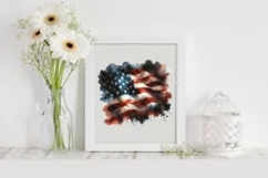 American Flag USA, 4th July, Patriotic Clipart Product Image 1