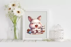 Easter Bunny Cookies, Clipart |T-shirt, Mug PNG Product Image 2