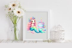 Mermaid Cake , Clipart |T-shirt, Mug, Tumbler Product Image 2