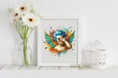 Cupid Angel Of Love Gesture Watercolor Florals Clipart Product Image 2