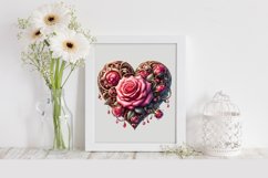 Valentines Rose Heart , Clipart |T-shirt, Mug, Tumbler Product Image 2