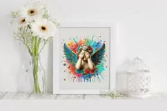 Cupid Angel Of Love Gesture Watercolor Florals Clipart Product Image 2
