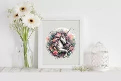 Unicorn Clipart |T-shirt, Mug PNG Product Image 2