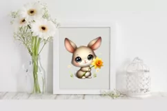 Easter Bunny Egg Flower, Clipart |T-shirt, Mug PNG Product Image 1