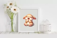 Easter Bunny Laughing , Clipart |T-shirt, Mug PNG Product Image 2