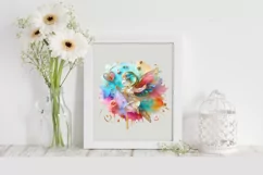 Cupid Angel Of Love Watercolor Florals Clipart Product Image 2
