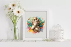 Cupid Angel Of Love Surprise, Watercolor Clipart Product Image 2