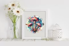 Vibrant Celestial Mushroom for Tarot, PNG Product Image 2