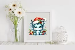 Angry Baby Dragon Christmas PNG Product Image 2