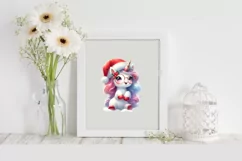 Excited Unicorn Winter PNG Product Image 2