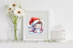 Excited Unicorn Winter PNG Product Image 2