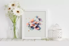 Glossy Nasturtium Watercolor PNG Product Image 2
