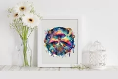 Vibrant Magical Celestial Mushroom Tarot PNG Product Image 2