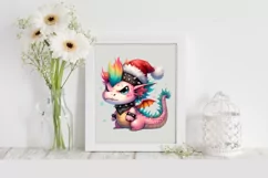 Angry Dragon in Pastel PNG Product Image 2