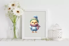 Dumb Chicken in Winter Clothes PNG Product Image 2