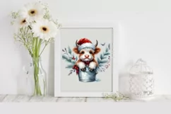 Pastel Highland Cow, High-Res PNG Product Image 2