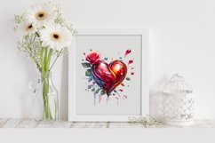 Broken Cold Heart Love Clipart |T-shirt, Mug, Tumbler Product Image 2