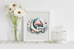 Mystical Mushroom | Celestial | Magic Mushrooms PNG |Tarot Product Image 2