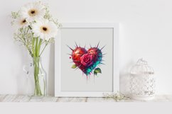 Rose Heart Love Clipart |T-shirt, Mug, Tumbler Product Image 2