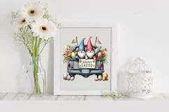 Easter Gnomes Clipart |T-shirt, Mug PNG Product Image 2