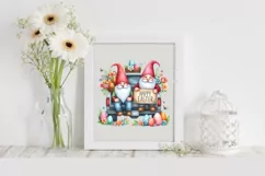 Easter Gnomes Clipart |T-shirt, Mug PNG Product Image 2