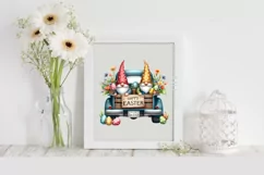Easter Gnomes Clipart |T-shirt, Mug PNG Product Image 2