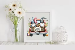 Easter Gnomes Clipart |T-shirt, Mug PNG Product Image 1
