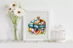 Easter Tiger Clipart |T-shirt, Mug PNG Product Image 1