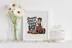 Pumpkin Spice and Country Vibes PNG Product Image 3