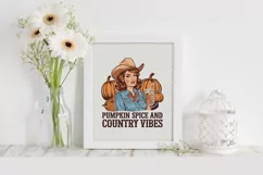 Pumpkin Spice and Country Vibes PNG Product Image 7