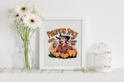 Pumpkin Spice and Country Vibes PNG Product Image 5