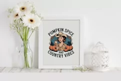 Pumpkin Spice and Country Vibes PNG Product Image 7