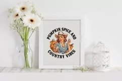 Pumpkin Spice and Country Vibes PNG Product Image 5