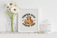 Pumpkin Spice and Country Vibes PNG Product Image 6