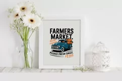 Farmers Market Clipart |Tshirt Design Product Image 5