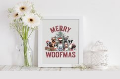 Merry Woofmas Clipart |Tshirt Design Product Image 6