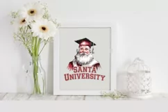 Santa University PNG Clipart |Tshirt Design Product Image 3