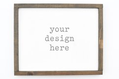 14x11 Wood Sign Mockup| Digital File | Sublimation | SVG Product Image 1