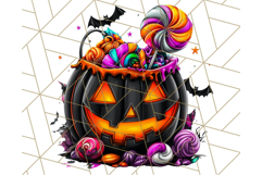 Pumpkin Party Halloween Clipart PNG, Cute Spooky Elements Product Image 3