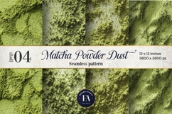 Matcha Powder Texture, Green Matcha Dust Digital Paper Product Image 1