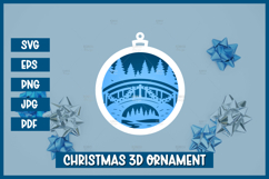 20 Christmas Ornaments SVG,Christmas Paper cut SVG Product Image 16