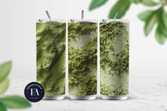 Matcha Powder Texture, Green Matcha Dust Digital Paper Product Image 2