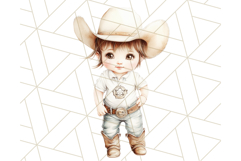 Cowboy Clipart PNG, Kid Western Country Graphic Product Image 3