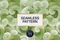 Watercolor Matcha Pattern, Green Wash Texture Product Image 3