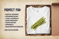 Matcha Pocky Sticks Clipart Bundle 4 PNG Product Image 3