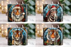 Stained Glass Christmas Tumbler Wrap Bundle | Christmas PNG Product Image 15