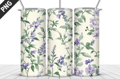 Flowers Tumbler Wrap | Sublimation Design | Tumbler PNG Product Image 1