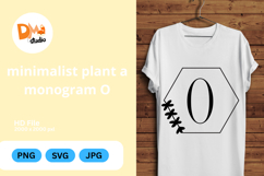 Minimalist Plant Monogram Product Image 1