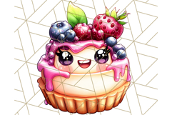 Sweet Treat Face PNG Clipart, Cute Kawaii Dessert Art Png Product Image 3